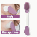 Double Head Silicone Face Care Brush - Ksa Shopping Saudi Arabia
