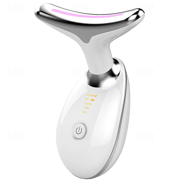 LED Neck Face Beauty Device Facial Massager - Ksa Shopping Saudi Arabia